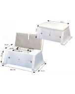 038207 Allpa polyester zitbank met opklapbaar deksel.