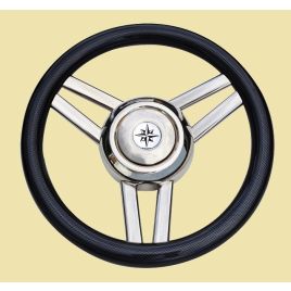 068726 Model '26' RVS stuurwiel. 