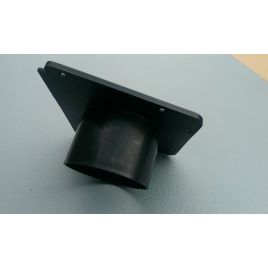 048981 Montageplaat met slangaansluiting voor RVS luchtschelp #048975.