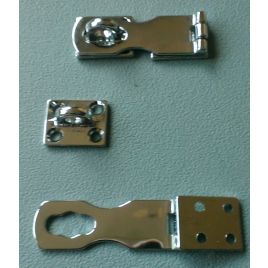 38.980.01 Chroom stalen scharnier met overvalklep. 