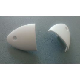 31400 Kunststof ventilatie schelpje 55 x 50 x 12 mm.