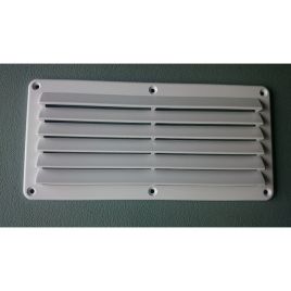 53.301.06 Wit nylon ventilatierooster 260 x 125 mm (lxb).