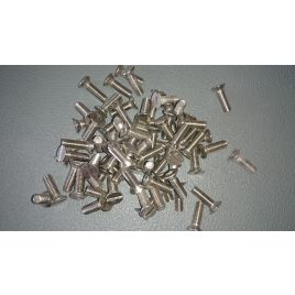 Metaalschroef RVS A2 - M5x16 mm. Sleufkop.