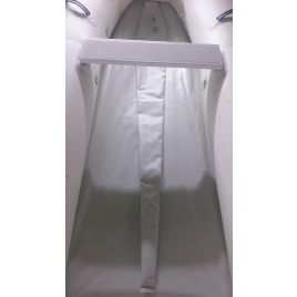 SSL403403 Universele polyester zitbank voor rubberboten. Lengte 85 cm. Wit.