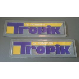 Origineel 'Tropic by Bombard' logo.