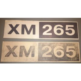 Origineel 'XM 265' logo voor rubberboot.