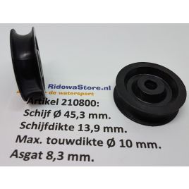 210800 Nylon schijf Ø45,3 x 13,9 mm dikte.