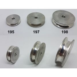 195 Aluminium schijf Ø 30 x 9,1 mm dikte.