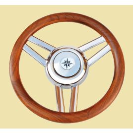 068725 Model '26L' RVS stuurwiel. 