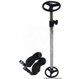 46.100.04 Telescoopsteun voor afdekzeilen. Hoogte 73/127 cm.