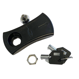 484171 Slot om de deuren en luiken af te sluiten. Zwart.