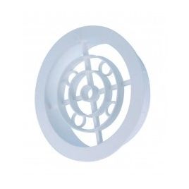 689G Flexibel kunststof luchtrooster wit. Afm. Ø 120 mm.