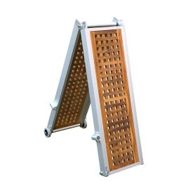 S6153200 Aluminium loopplank met houten panelen - lengte 200 cm.