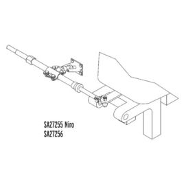 SA27255 Spiegelmontageset RVS.