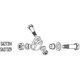 SA27329 Vorkeind kit  RVS met lange bout - zonder vulbus.