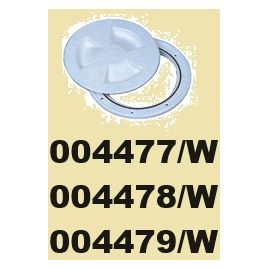 004479/W Inspectieluik wit - binnen Ø 155 mm - buiten Ø 200 mm.