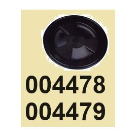 004479 Inspectieluik zwart - binnen Ø 155 mm - buiten Ø 200 mm.