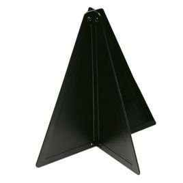 008004 Seinkegel van zwart kunststof - 47 cm.
