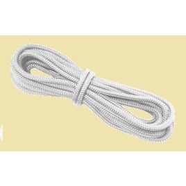 020708 Landvast Ø8 mm met paaloog, lengte 6,50 m. Wit.