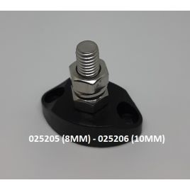 025206 Geïsoleerde aansluitbout zwart 10mm.