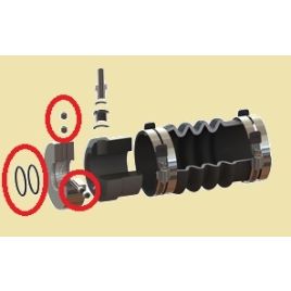 036000022 PSS Kit O-ringen & RVS inbusbouten voor as Ø22mm.