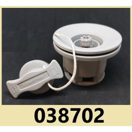 038702 Universeel luchtventiel voor rubberboten.  Grijs.