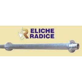 042825 Aluminium schroefaskoker voor as Ø25mm. Koker 1500x45x35mm.