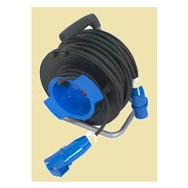 045450 Kabelhaspel 50 m met 2x CEE stekker (F+M).