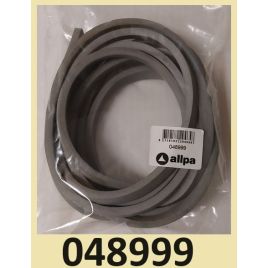 048999 Afdichtrubber 3 meter x 10 x 6 mm.