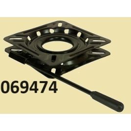 069474 Draaiplateau met lock zwart.