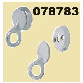 078783 Set fenderhaak RVS Ø 17 mm. 