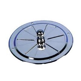 098146 Ventilatierozet met draaischijf RVS Ø 127 mm.