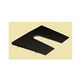 16195139 Spiegelbeschermplaat (zwart) trapezium vormig.