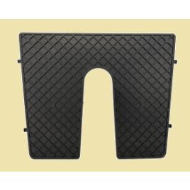 1645327 Spiegelbeschermplaat. Zwart 442/385 x 355 x 6,5 mm.