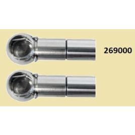 269000 Set (2x) Connector RVS 10mm x M8.