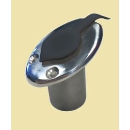 269020 RVS vlaggenstokhouder - 45º - binnen Ø 25 mm.