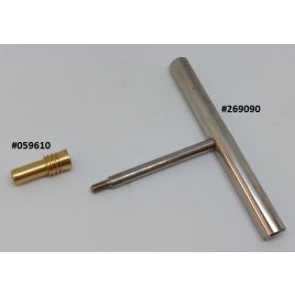 269090 RVS ventiel-hulpstuk voor stootwillen.