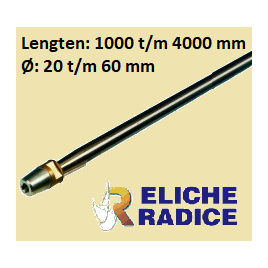 445200 RVS 316 Schroefas Ø45 x 2000mm.