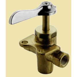 482030 Messing driewegkraan ¼" - 10/12 mm.