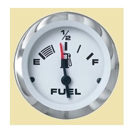 59655F Tankmeter 12V 240-33Ω (SW) Fuel. RVS/wit.