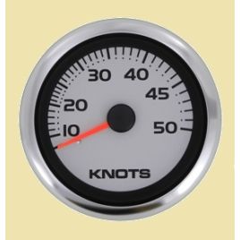67189SSFE Snelheidsmeter 12V Ø3" zonder pitot 50kn. RVS/grijs.