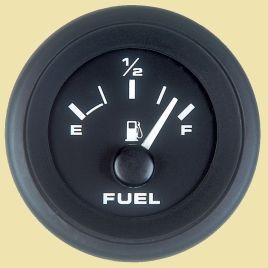 84161FE Tankmeter 12V (VDO) Black water. Zwart.