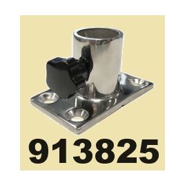 913825 RVS vlaggenstokhouder 90º. Binnen Ø 25 mm.