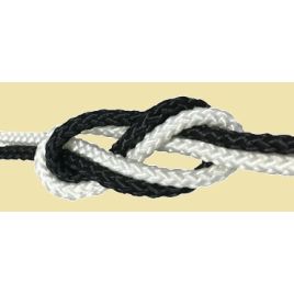 AL2203/Z Gevlochten nylontouw Ø 3 mm. Zwart.