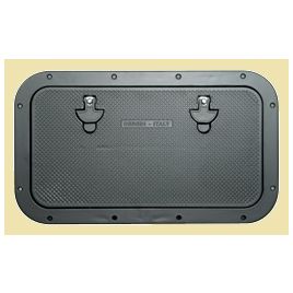 494123 Aluminium luik 270 x 370 mm. Zwart. 