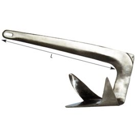072305 RVS Bruce anker - 5,0 kg - lengte 470 mm.