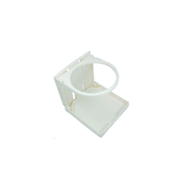 078885 Bekerhouder wit kunsstof uitklapbaar.