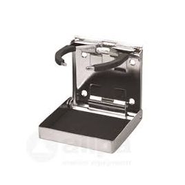 N0154098 Bekerhouder RVS uitklapbaar.