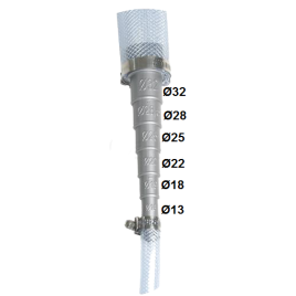 486226 Verloopstuk voor slang vanaf Ø13 naar Ø38 mm.