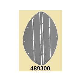 489300 RVS boegbeschermplaat 265x345 mm.
